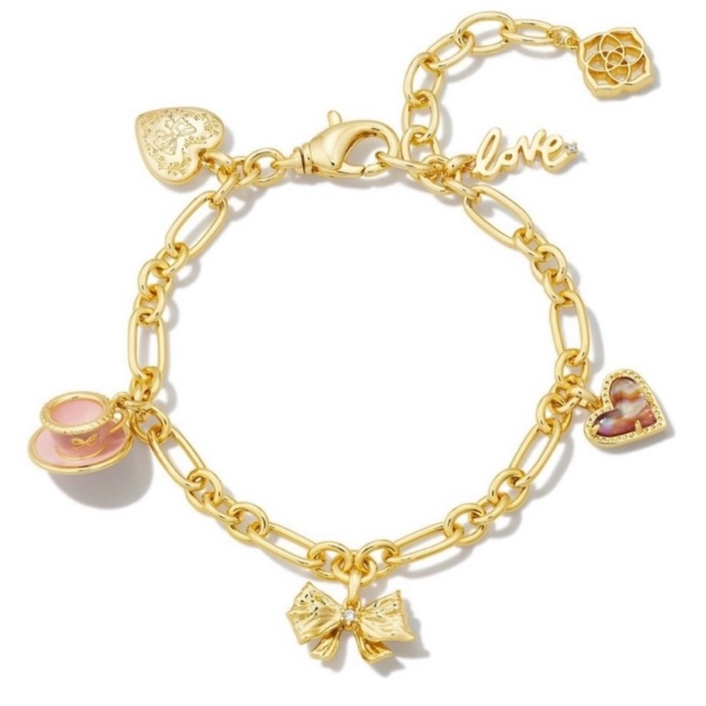 Kendra Scott x Loveshackfancy teacup charm bracelet